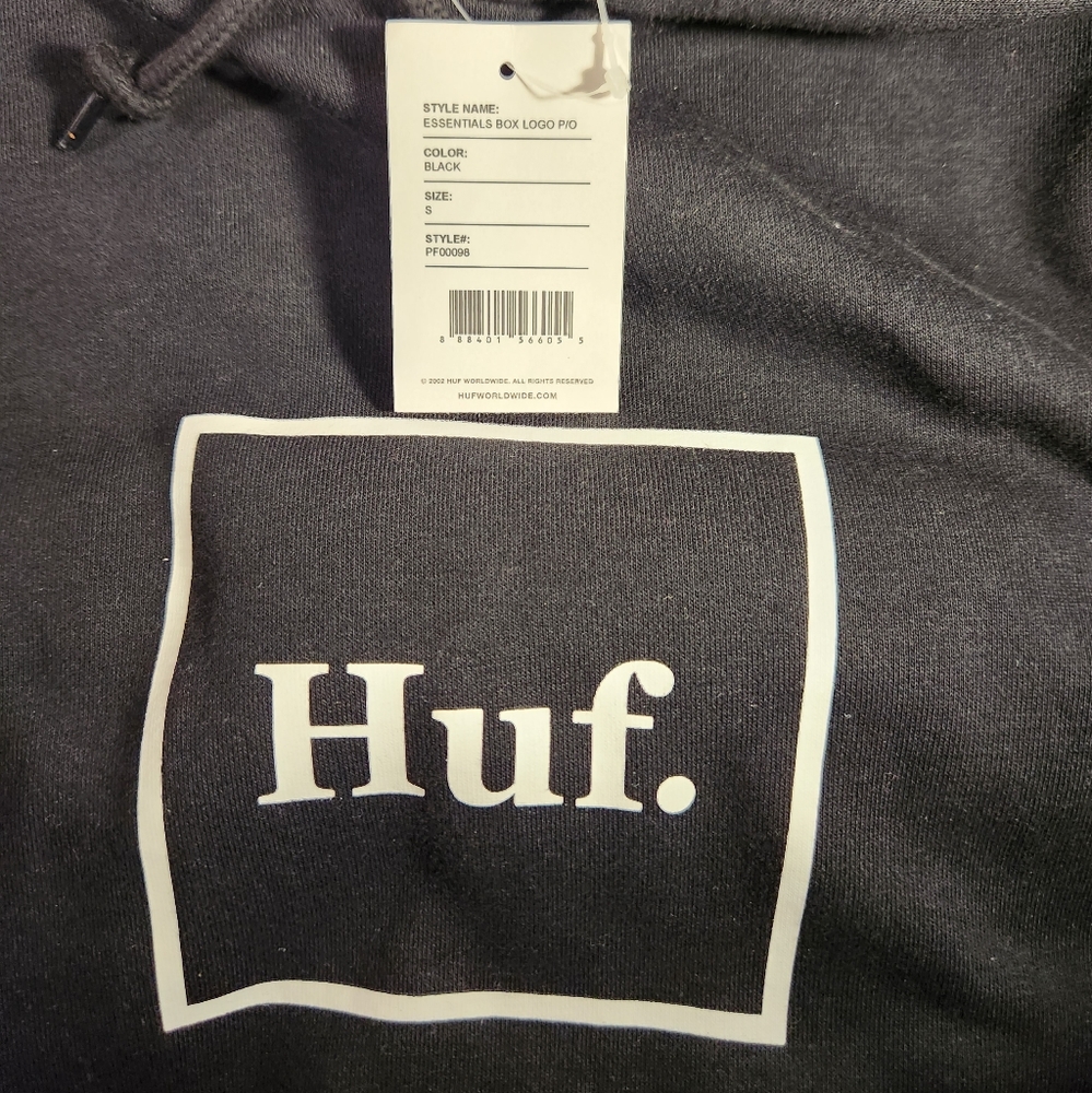 NWT Men's HUF Box Logo Hoodie - Picture 3 of 13